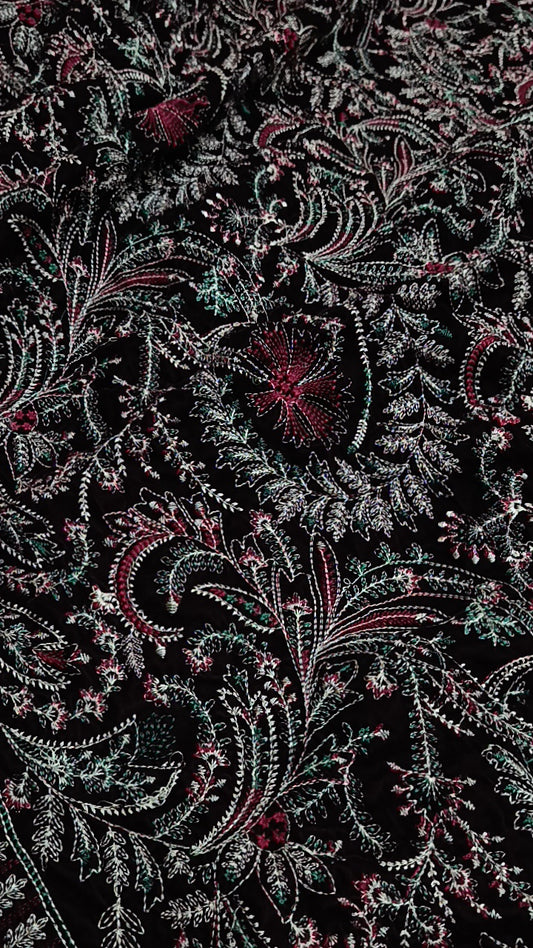 3pc 11000 micro velvet Spanish mehroon