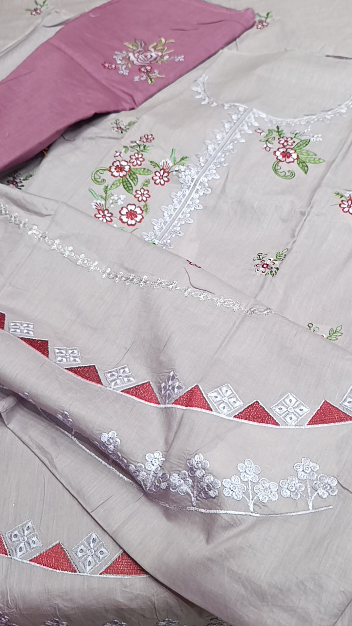 3pc sapphire grey lawn
