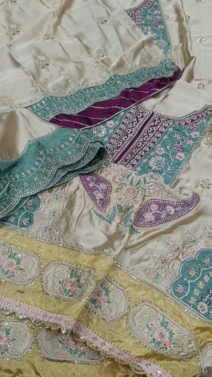 2pc ethnic luxe  panchi  silk