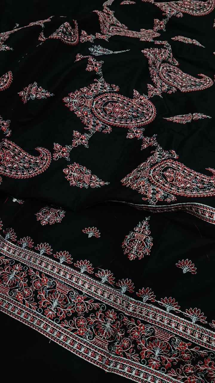 3pc black paan jaal dhankh
