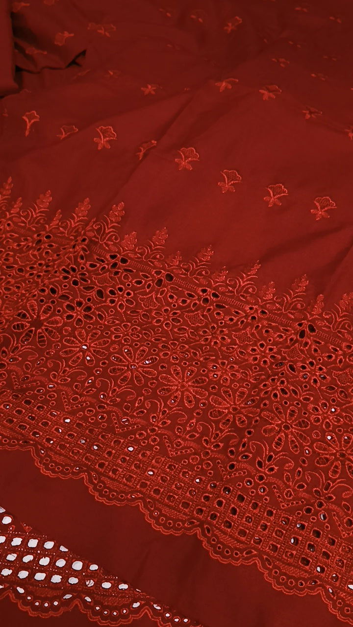 2pc Dhankh Saira red