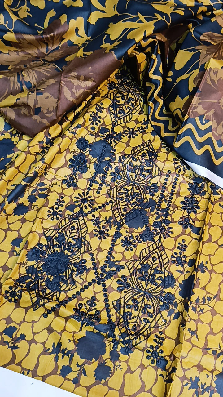 3pc leien amoura  yellow
