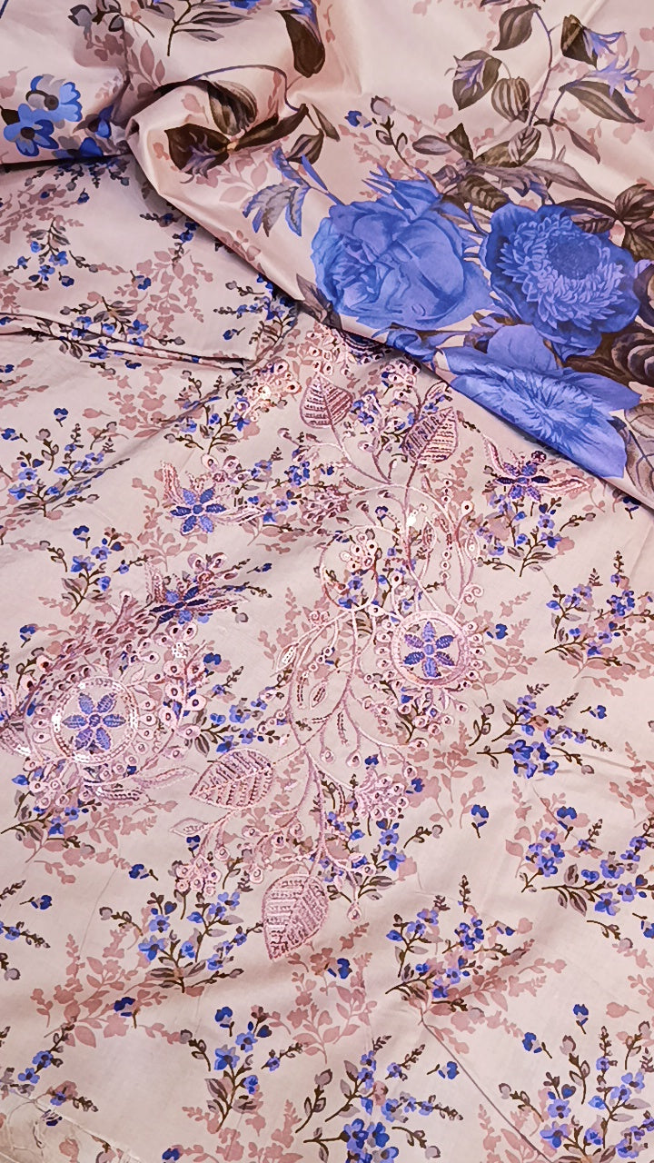 3pc blue bell pink leien
