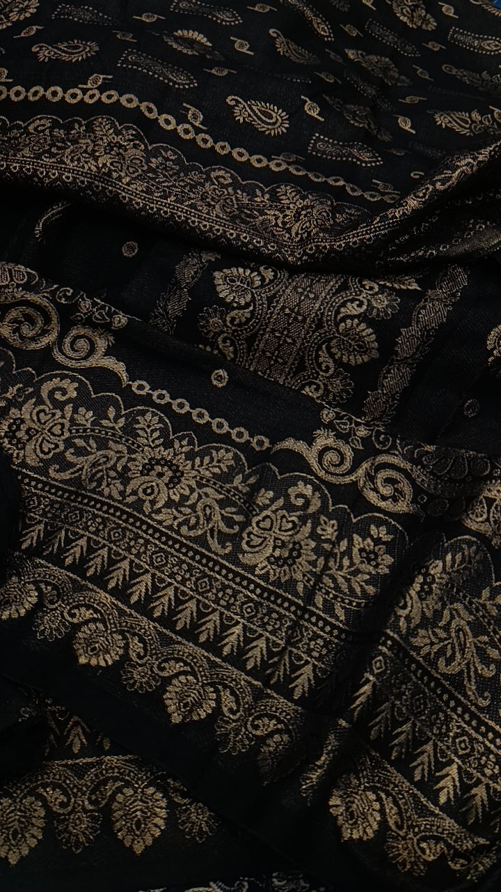 3pc banarsi black dhankh
