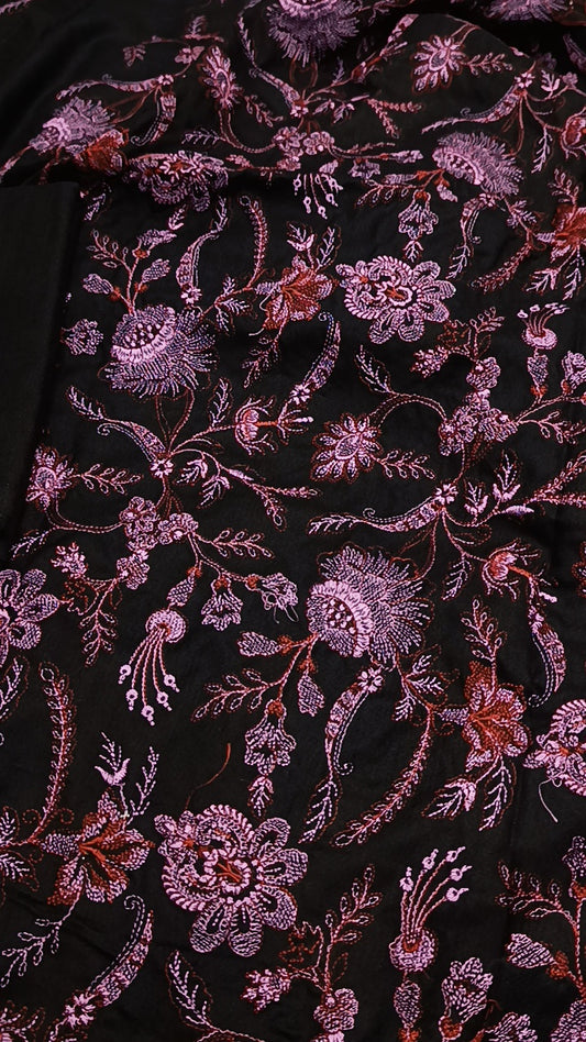 2pc dence blck purple dhankh