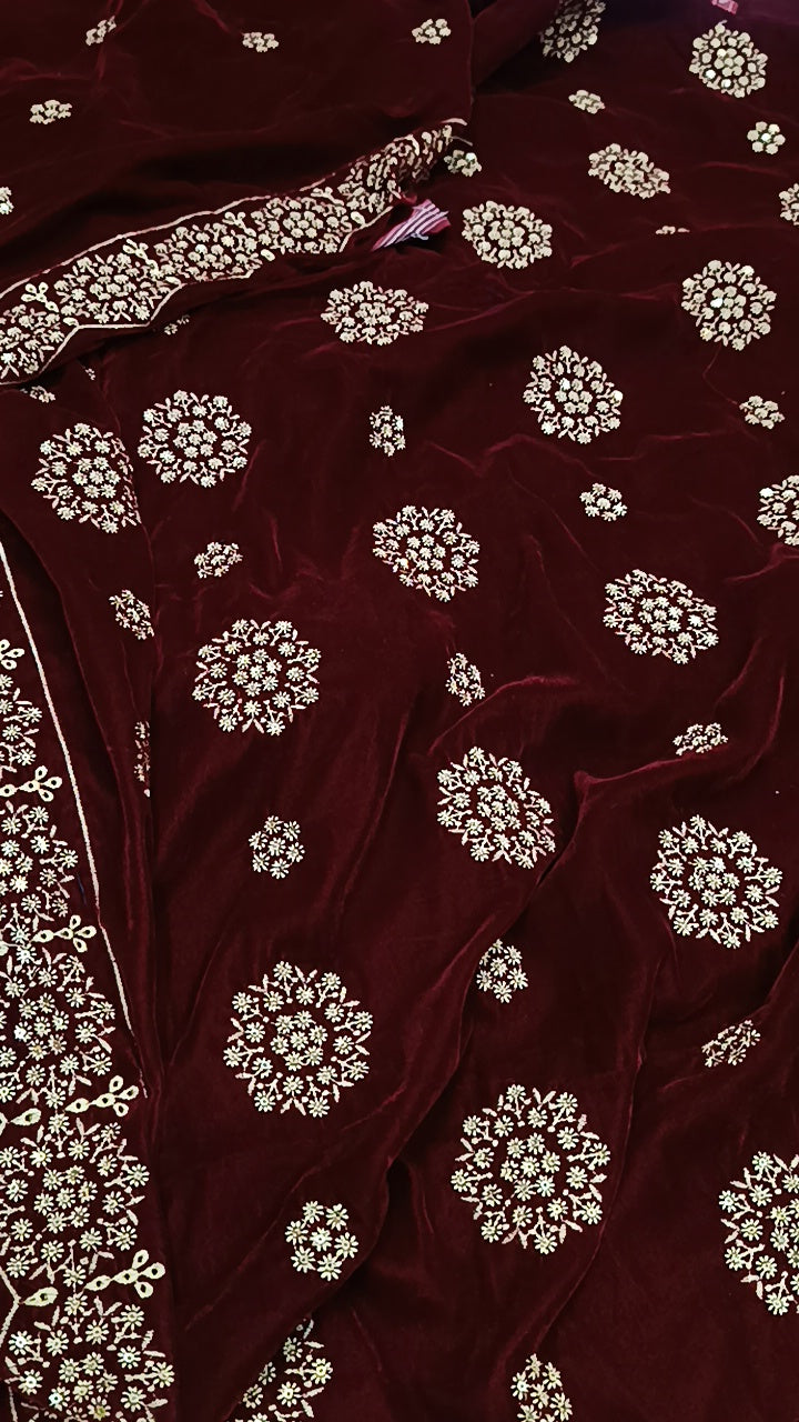 3pc velvet rose style ruhani