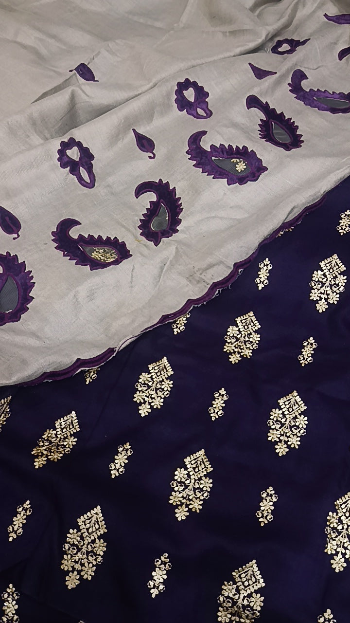 3pc pamola purple applic dhankh