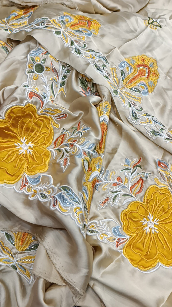 2pc skin applic yellow silk