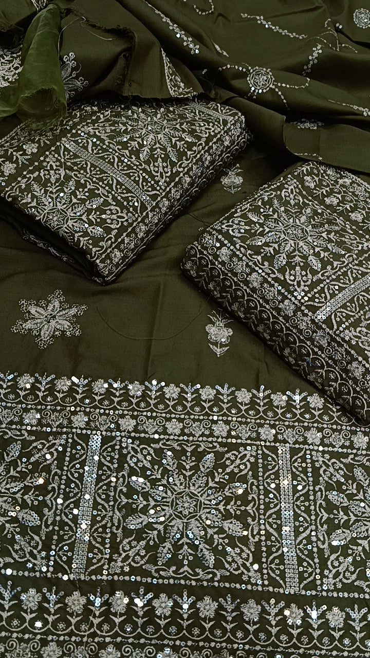 3pc sufiiiii mehndi dhankh