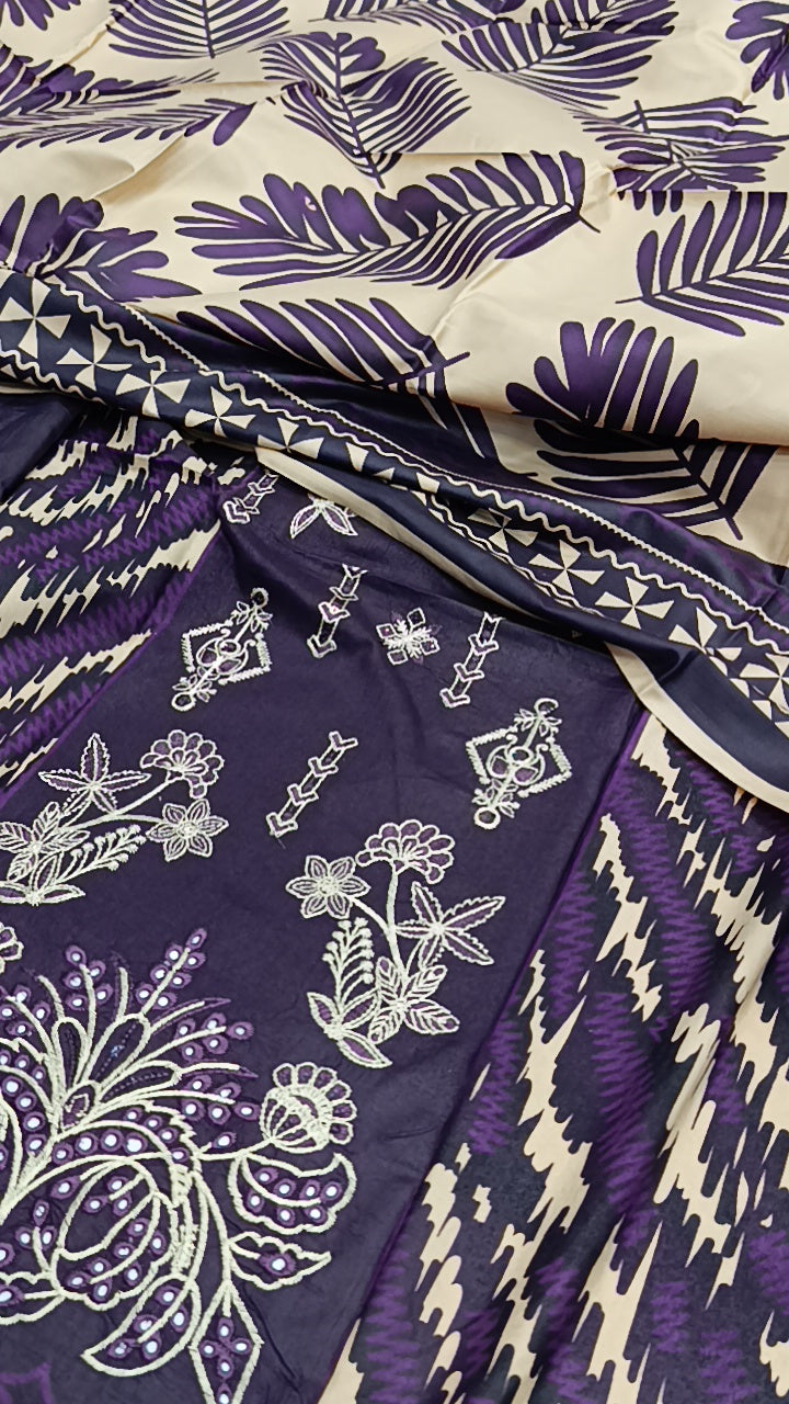 3pc purple zebrah leien