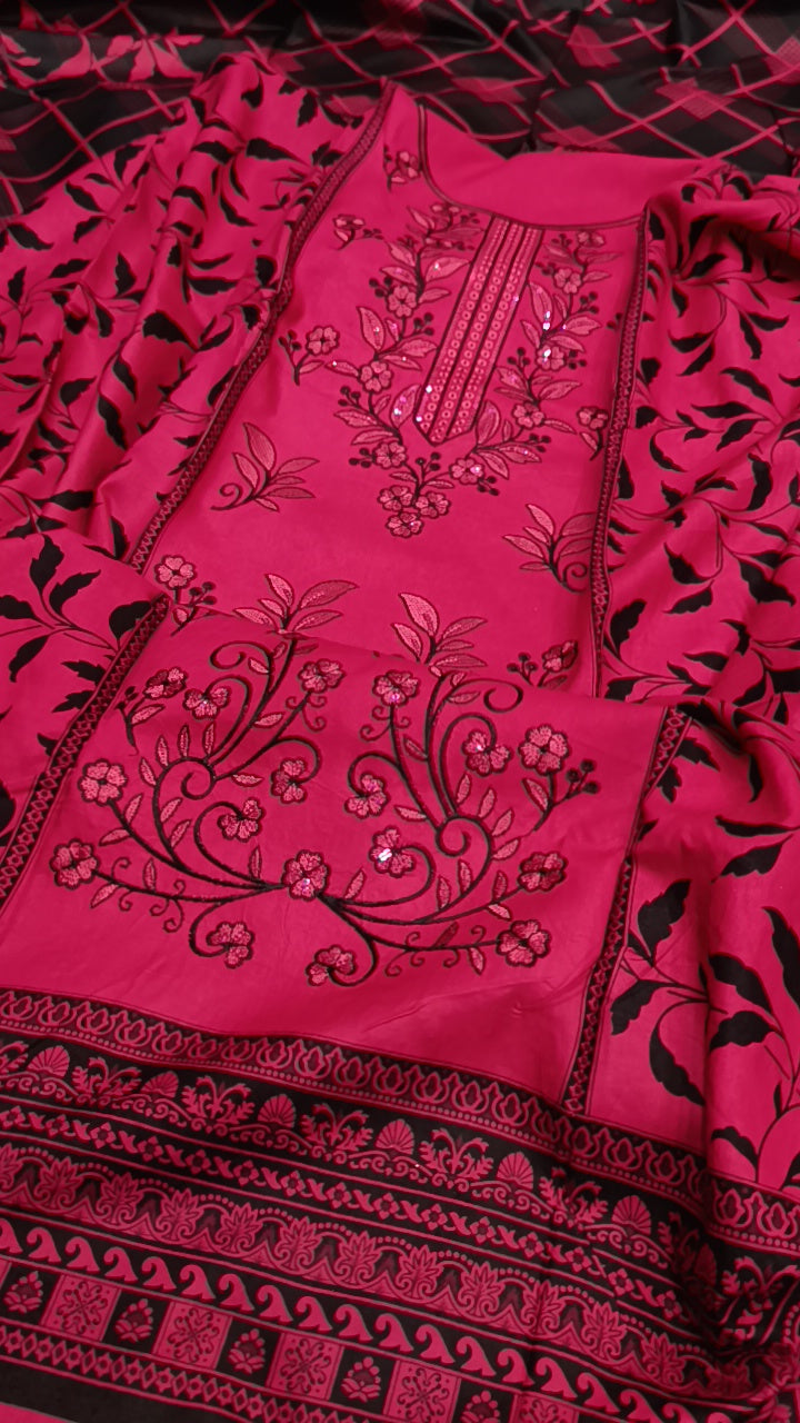 3pc leien parishy pink