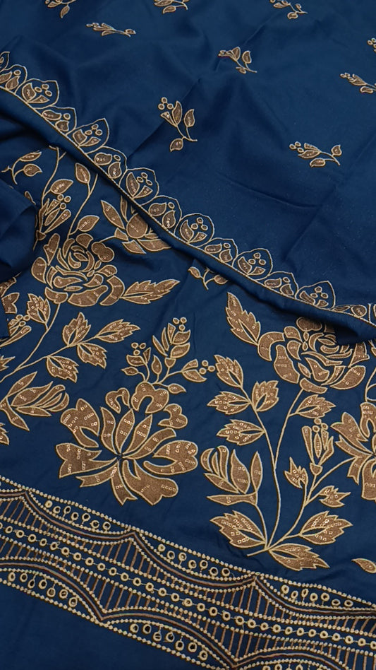 3pc Riya zink woolen dhanak