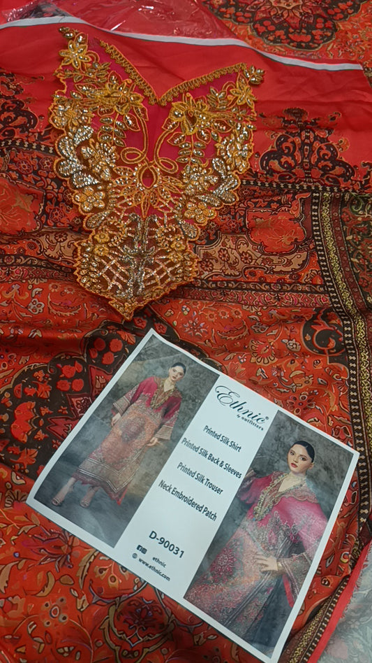 2pc ethnic shameel silk
