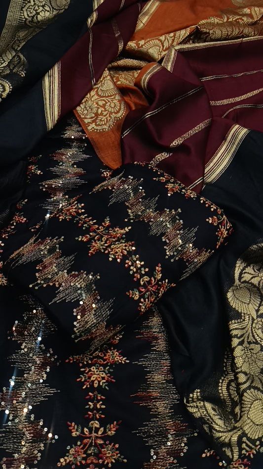3pc zulf black dhanak