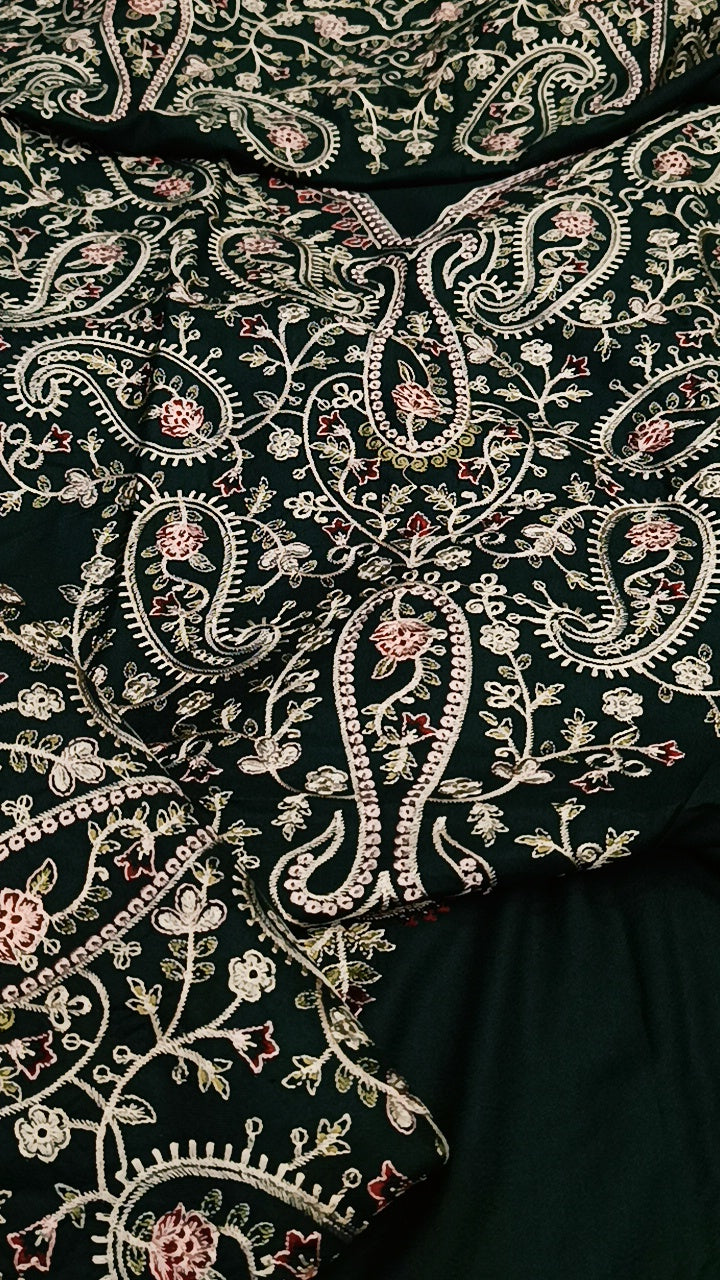 2pc green Zara shahjahan pop dhanak