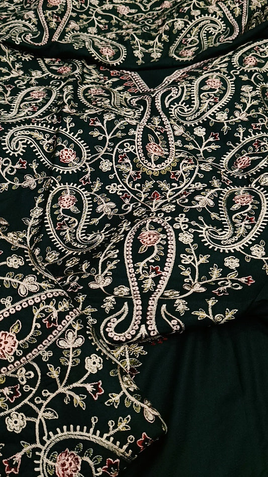 2pc green Zara shahjahan pop dhanak