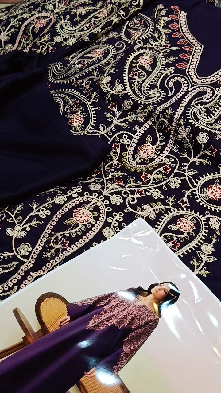 2pc purple pop Zara shahjahan dhnakh
