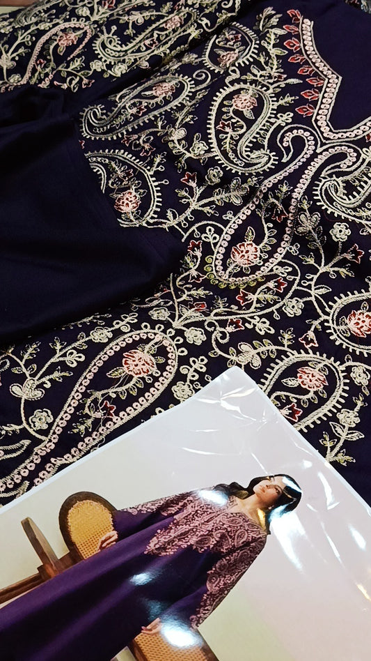 2pc purple pop Zara shahjahan dhnakh