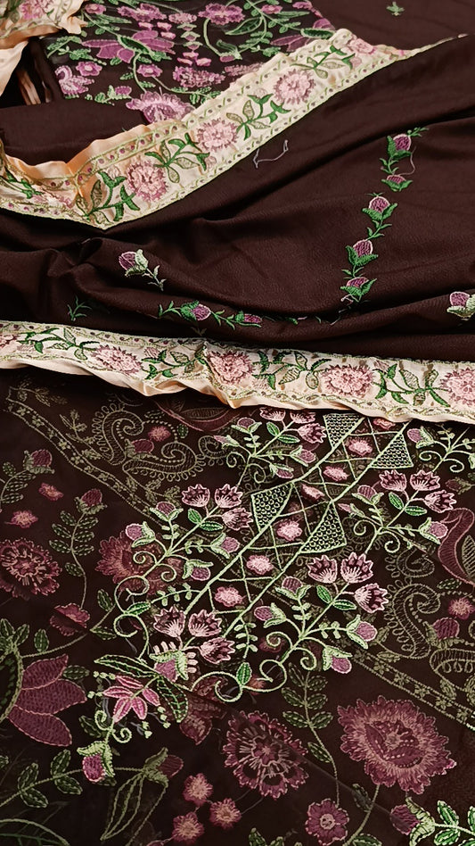 3pc brown Mahira dhankh cross