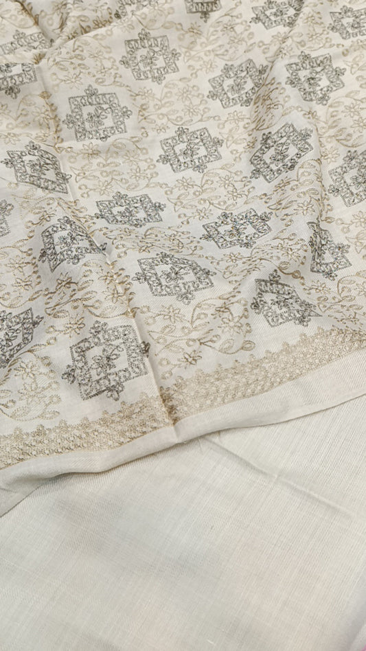 3pc squeeze skin pashmina wool