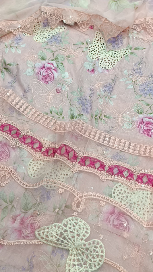 3pc sale pink butterfly lawn