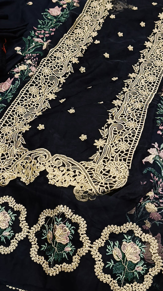 2pc black khaf Aziz dhanak