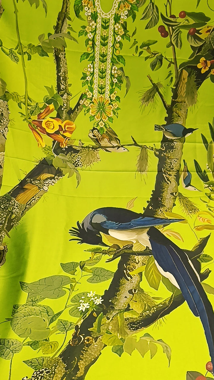 2pc birds Sana safinaz silk