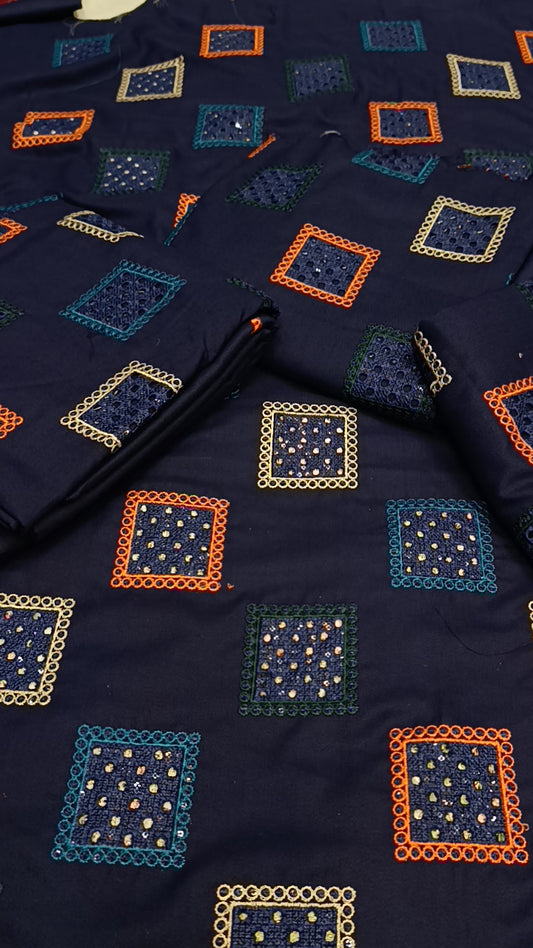 2pc Zink blue square multi box dhankh
