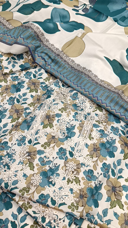 3pc cherry Iznik  multi dhnakh