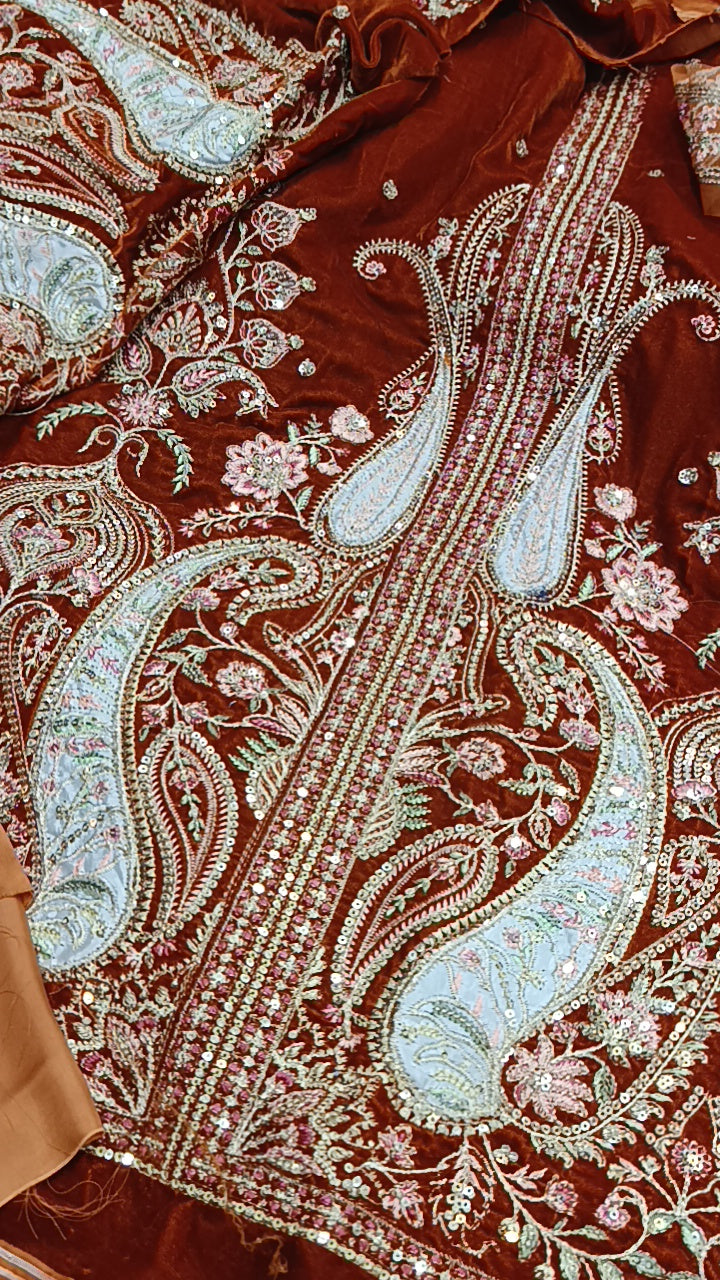 2pc rusty slitsss velvet ethnic