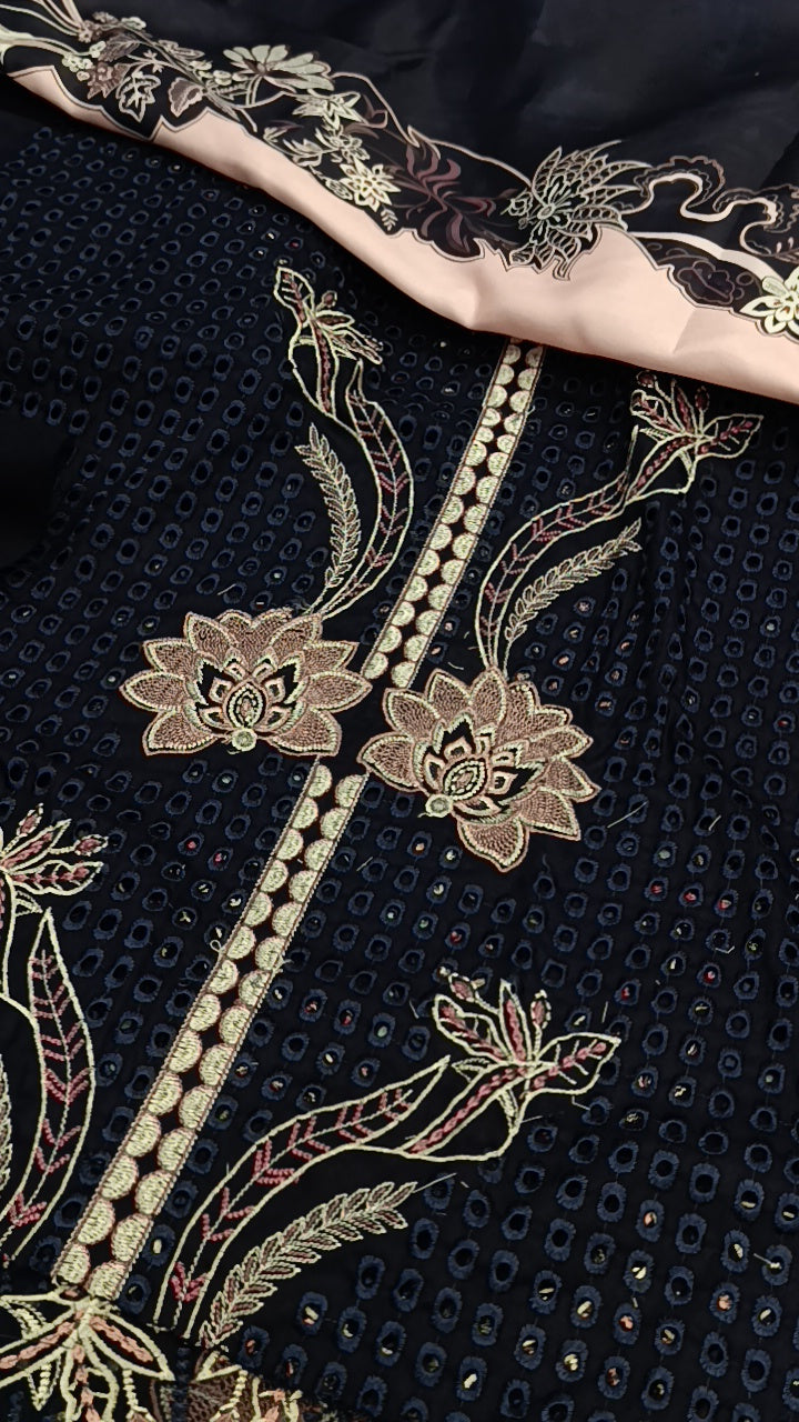 3pc artistsss blue bloom dhnakh