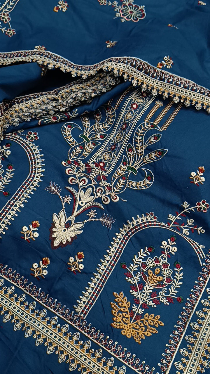 3pc Zink blue saloomeee dhnakh