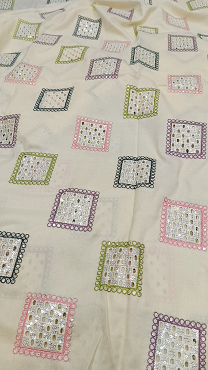 2pc  off white square multi box dhankh