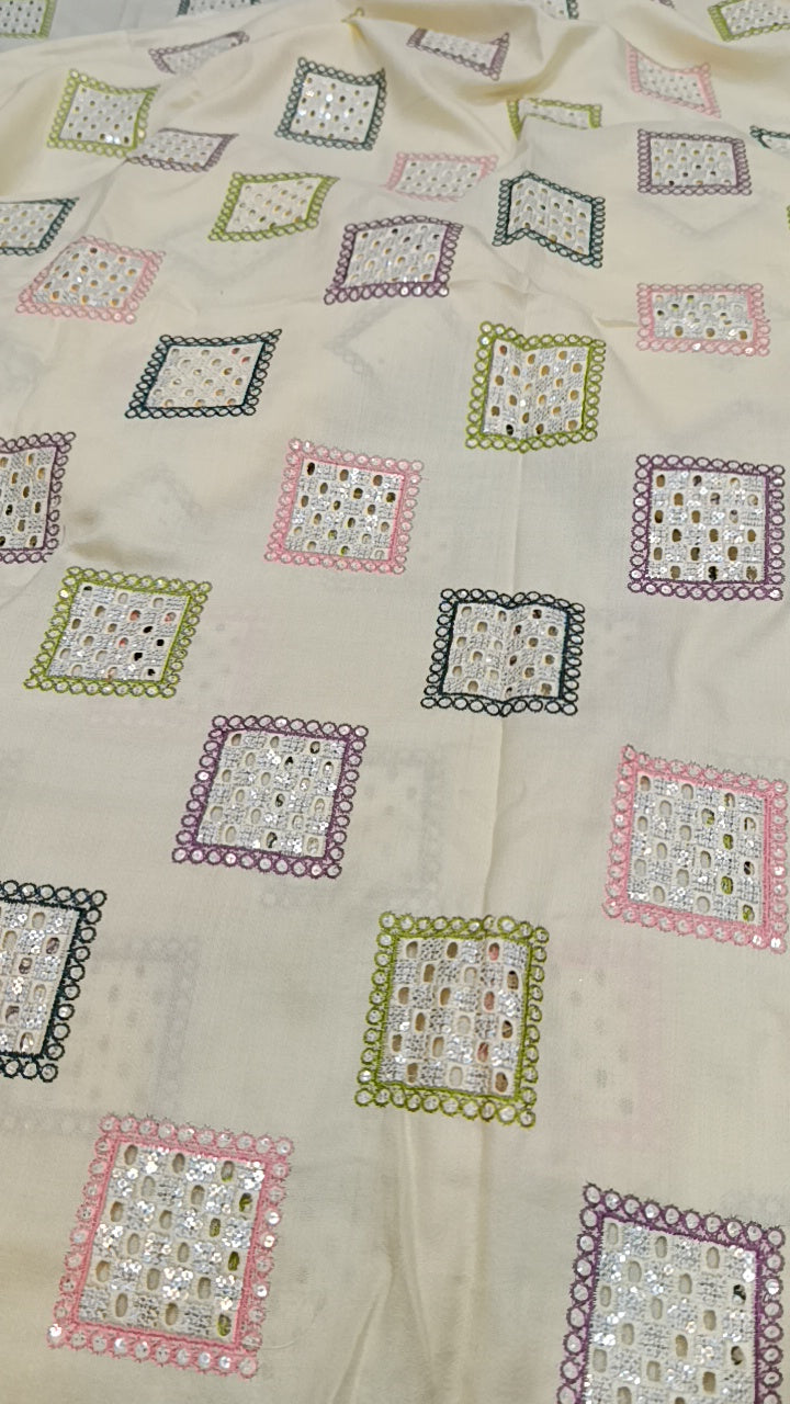 2pc  off white square multi box dhankh