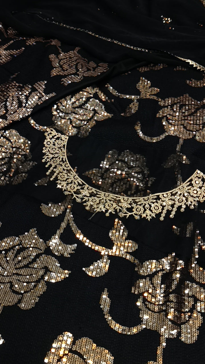 3pc black ummul baneen dhanak