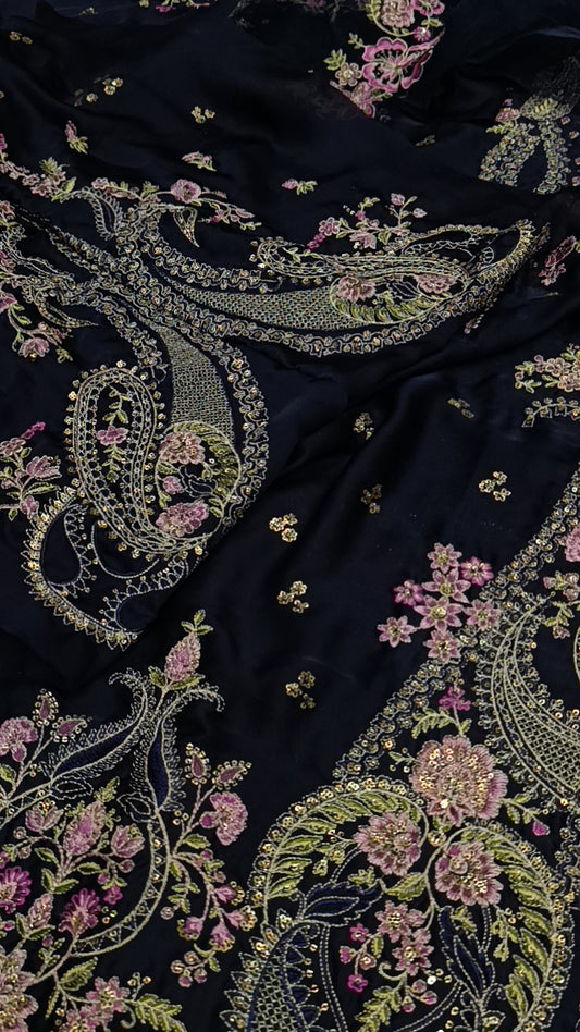 2pc fatiha silk blue