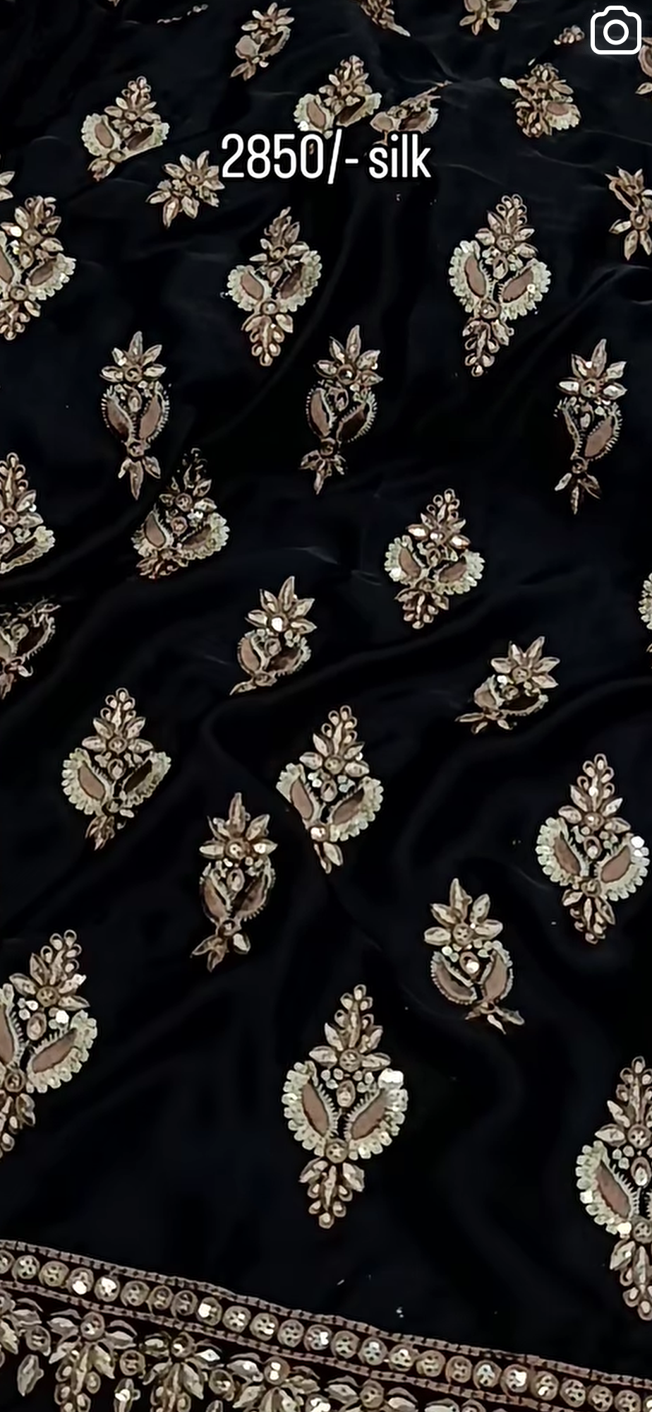 2pc silk parampara black