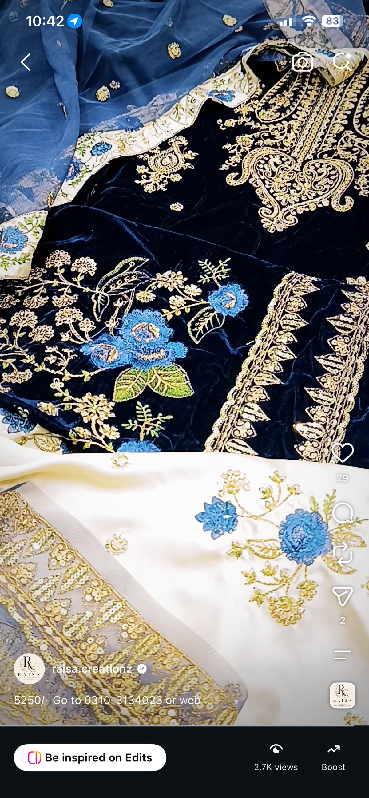 3pc navyblue roselime velvet
