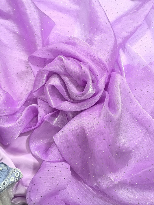 STONE WORK 3PC Suit – LILAC MUKESH