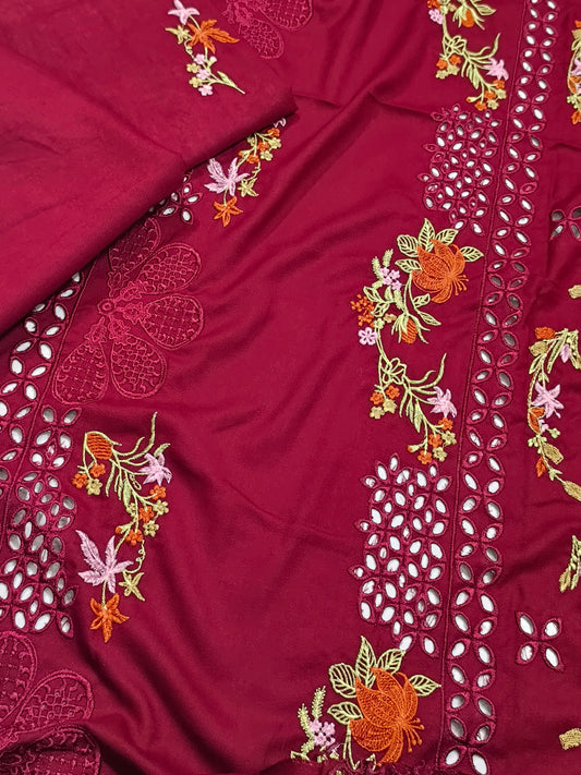 2PC Dhanak Winter Dress 2PCBATIKMAROON