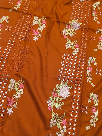 2PC Dhanak Winter Dress  W2PCBATIKRUST