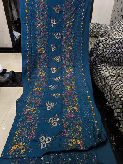 Bareeze Runway Inspired 3PC  Heavy Embroidered RUNWAY ZINK