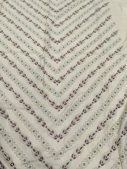3-Piece Dhanak Suit – Heavy Embroidered Front Shirt, Light Embroidery on Back & Sleeves, Trouser & Palachi Shawl SKINV PALACHI