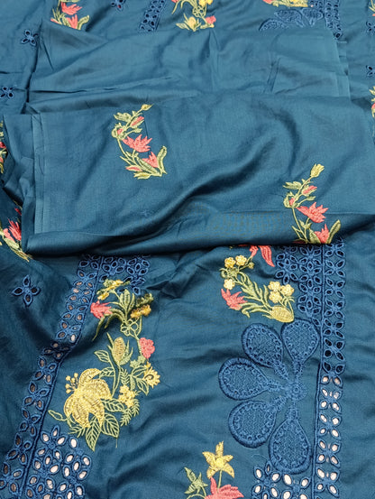 Winter Dhanak 2PC Suit – Heavy Embroidery zink batik