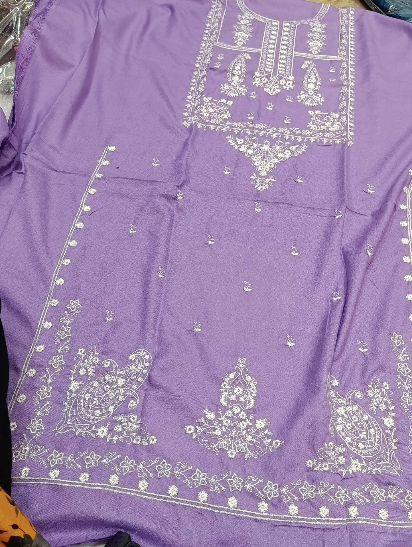 Zara Shahjahan Dupe Winter Dhanak 2PC Suit lilac