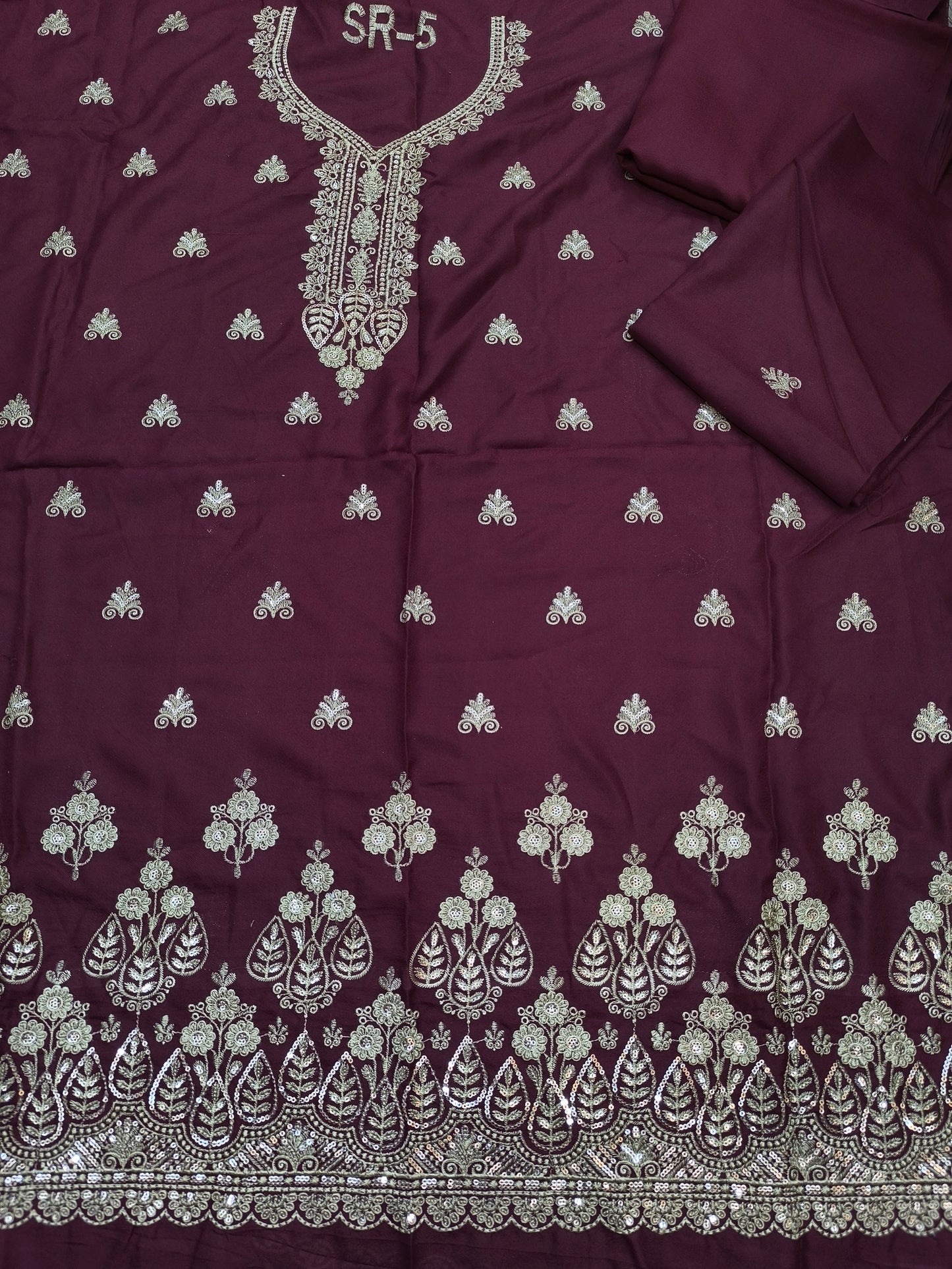 DAMAN 2PC DHANAK MAROON