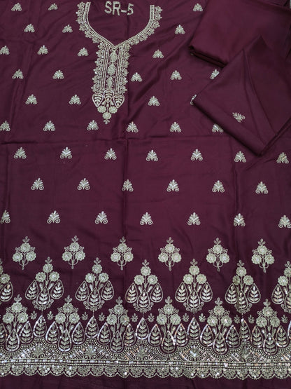 DAMAN 2PC DHANAK MAROON
