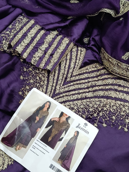 JAZMIN 3PC SILK PURPLE