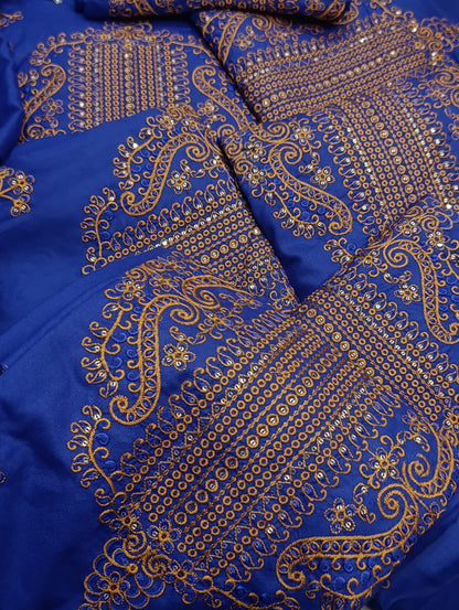 2pc dhanak asim jofa miyan royal blue
