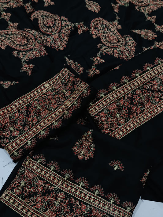 3pc bareeze paan jaal black